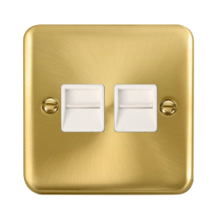 DPSB126WH Deco Plus Twin Telephone Outlet - Second