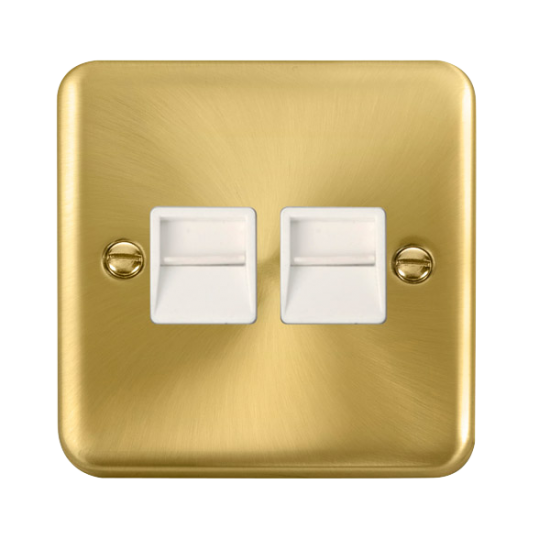 DPSB126WH Deco Plus Twin Telephone Outlet - Second