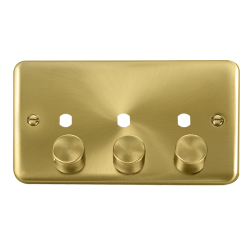 DPSB153PL Deco Plus DPSB 3 GANG DOUBLE DIMMER PLAT