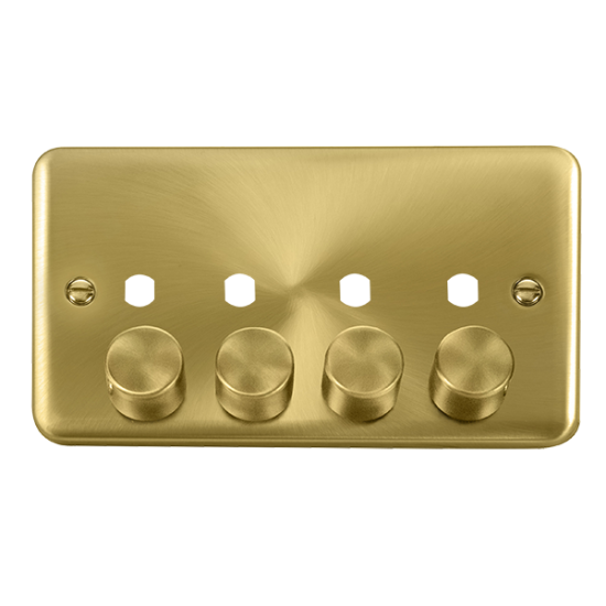 DPSB154PL Deco Plus DPSB 4 GANG DOUBLE DIMMER PLAT