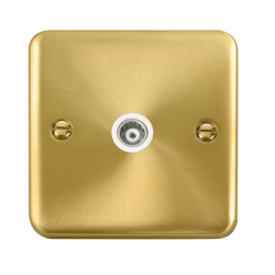 DPSB158WH Deco Plus Single Isolated Coaxial Outlet