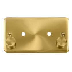 DPSB186 Deco Plus 2 Gang Dimmer Plate & Knobs (163