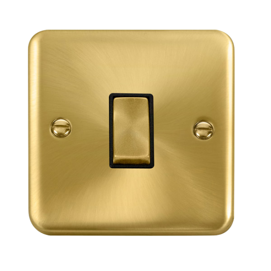 DPSB411BK Deco Plus 10AX Ingot 1 Gang 2 Way Plate