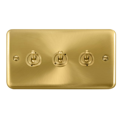 DPSB423 Deco Plus 10AX 3 Gang 2 Way Toggle Switch