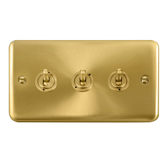 DPSB423 Deco Plus 10AX 3 Gang 2 Way Toggle Switch