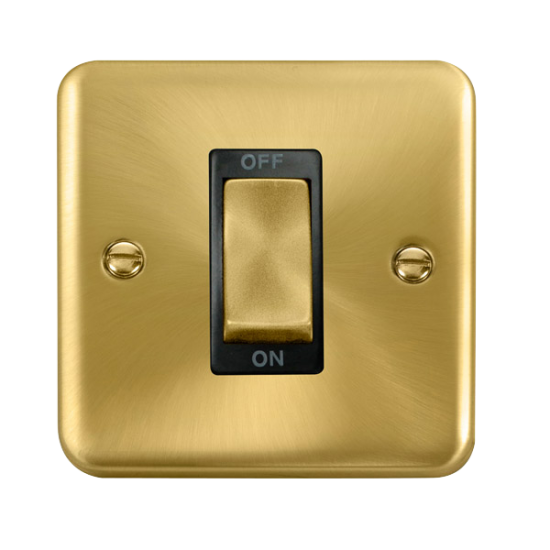 DPSB500BK Deco Plus 45A Ingot 1 Gang DP Switch