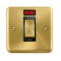 DPSB501BK Deco Plus 45A Ingot 1 Gang DP Switch Wit