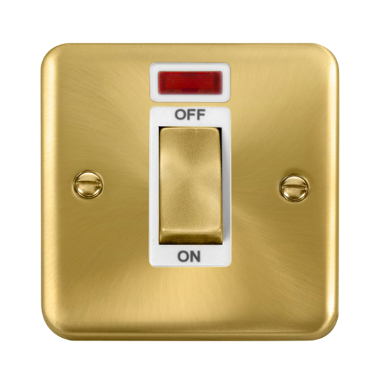 DPSB501WH Deco Plus 45A Ingot 1 Gang DP Switch Wit