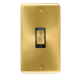 DPSB502BK Deco Plus 45A Ingot 2 Gang DP Switch