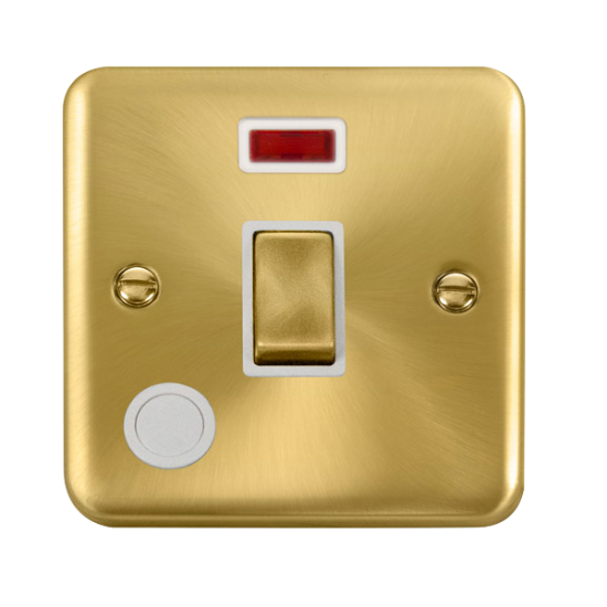 DPSB523WH Deco Plus 20A Ingot DP Switch With Neon