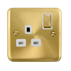 DPSB535WH Deco Plus 13A Ingot 1 Gang DP Switched S