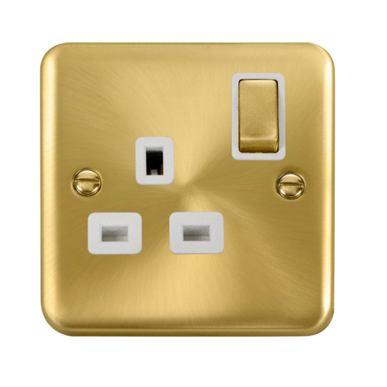 DPSB535WH Deco Plus 13A Ingot 1 Gang DP Switched S