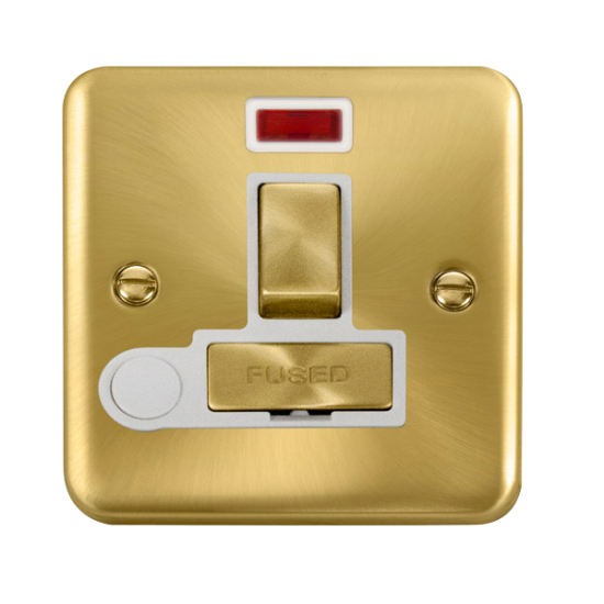 DPSB552WH Deco Plus 13A Ingot DP Switched Fused Co