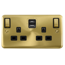 DPSB586BK Deco Plus 2G 13A SW SKT 4.2A A&C USB ING