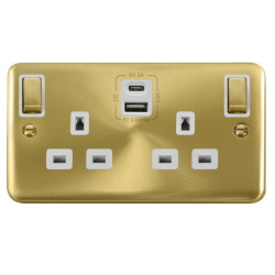 DPSB586WH Deco Plus 2G 13A SW SKT 4.2A A&C USB ING