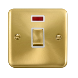 DPSB723WH Deco Plus 20A Ingot DP Switch With Neon