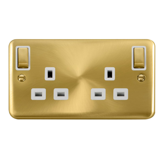DPSB836WH Deco Plus DECO+ 13A 2GANG OUTBOARD SW SK