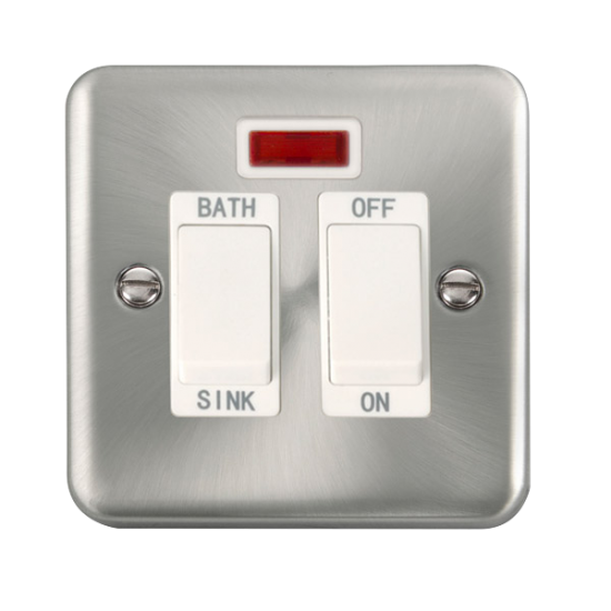 DPSC024WH Deco Plus 20A DP Sink/Bath Switch With N