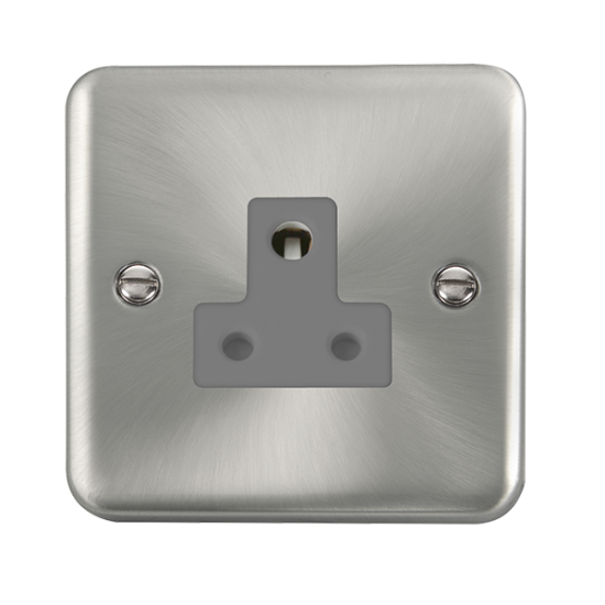 DPSC038GY Deco Plus 5A Round Pin Socket Outlet