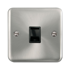 DPSC115BK Deco Plus Single RJ11 (Irish/US) Outlet