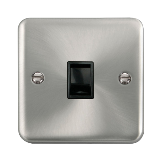 DPSC115BK Deco Plus Single RJ11 (Irish/US) Outlet