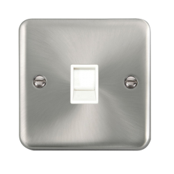DPSC115WH Deco Plus Single RJ11 (Irish/US) Outlet