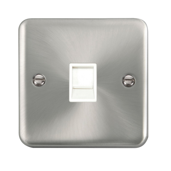 DPSC115WH Deco Plus Single RJ11 (Irish/US) Outlet