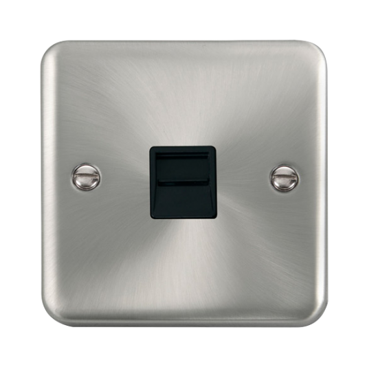 DPSC125BK Deco Plus Single Telephone Outlet - Seco