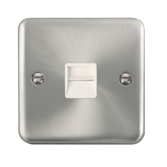 DPSC125WH Deco Plus Single Telephone Outlet - Seco