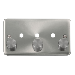 DPSC153PL Deco Plus 2 Gang Dimmer Plate & Knobs (1