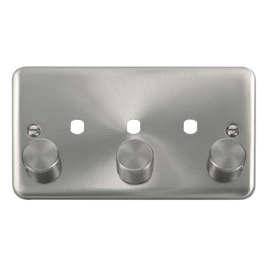 DPSC153PL Deco Plus 2 Gang Dimmer Plate & Knobs (1