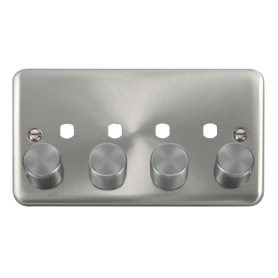 DPSC154PL Deco Plus 2 Gang Dimmer Plate & Knobs (1
