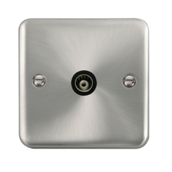 DPSC158BK Deco Plus Single Isolated Coaxial Outlet