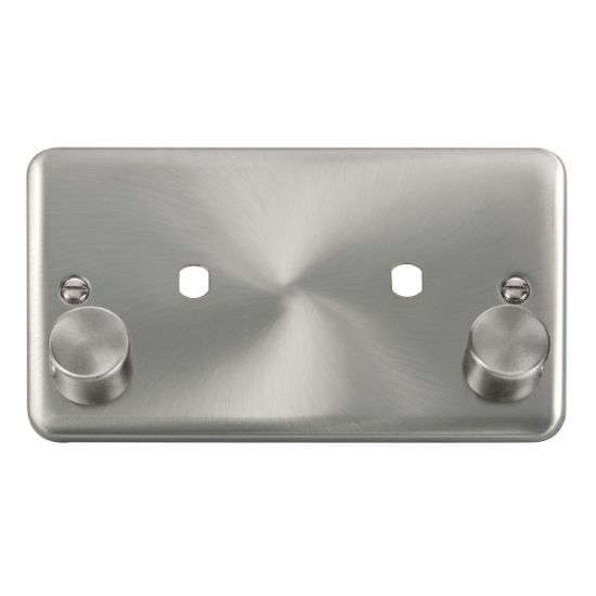 DPSC186 Deco Plus 2 Gang Dimmer Plate & Knobs (163
