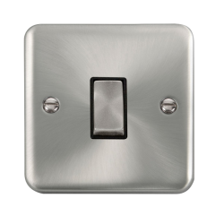 DPSC411BK Deco Plus 10AX Ingot 1 Gang 2 Way Plate