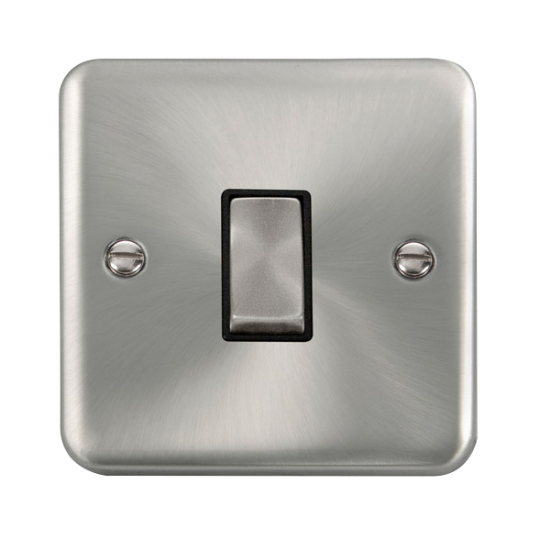 DPSC411BK Deco Plus 10AX Ingot 1 Gang 2 Way Plate