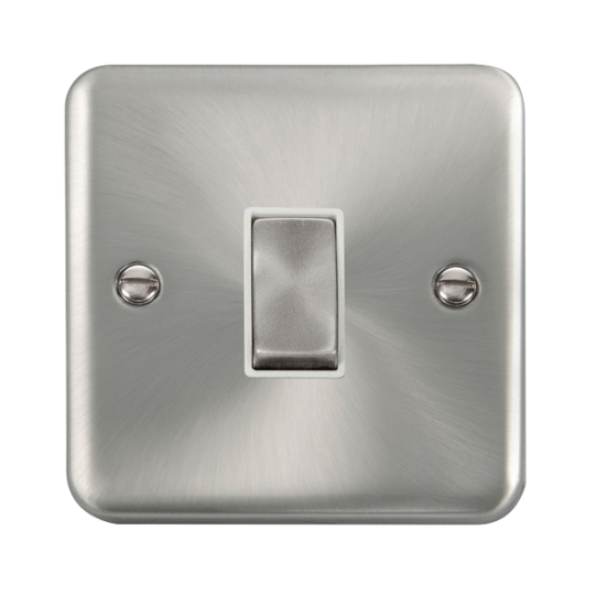 DPSC411WH Deco Plus 10AX Ingot 1 Gang 2 Way Plate