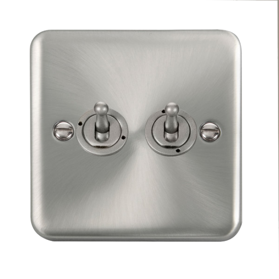 DPSC422 Deco Plus 10AX 2 Gang 2 Way Toggle Switch