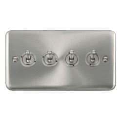DPSC424 Deco Plus 10AX 4 Gang 2 Way Toggle Switch