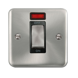 DPSC501BK Deco Plus 45A Ingot 1 Gang DP Switch Wit