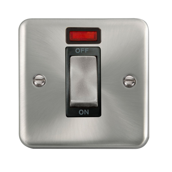 DPSC501BK Deco Plus 45A Ingot 1 Gang DP Switch Wit