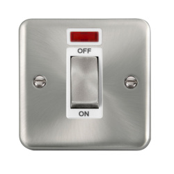 DPSC501WH Deco Plus 45A Ingot 1 Gang DP Switch Wit