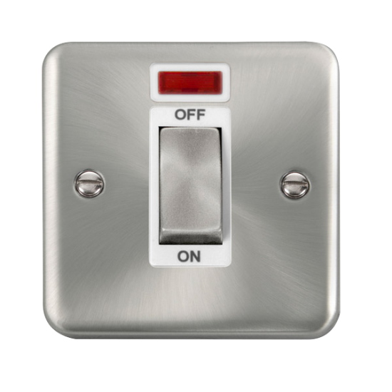 DPSC501WH Deco Plus 45A Ingot 1 Gang DP Switch Wit