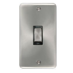 DPSC502BK Deco Plus 45A Ingot 2 Gang DP Switch