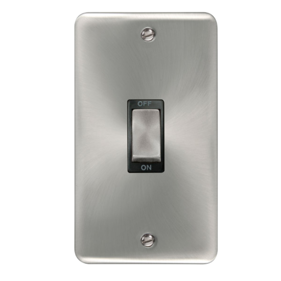 DPSC502BK Deco Plus 45A Ingot 2 Gang DP Switch