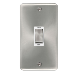 DPSC502WH Deco Plus 45A Ingot 2 Gang DP Switch