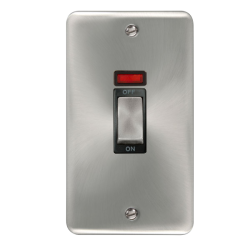 DPSC503BK Deco Plus 45A Ingot 2 Gang DP Switch Wit
