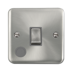 DPSC522GY Deco Plus 20A Ingot Double Pole Plate Sw