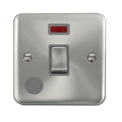 DPSC523GY Deco Plus 20A Ingot Double Pole Plate Sw