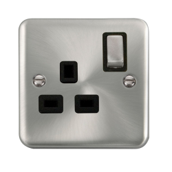 DPSC535BK Deco Plus 13A Ingot 1 Gang DP Switched S